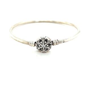 Pandora Snowflake Clasp Bangle